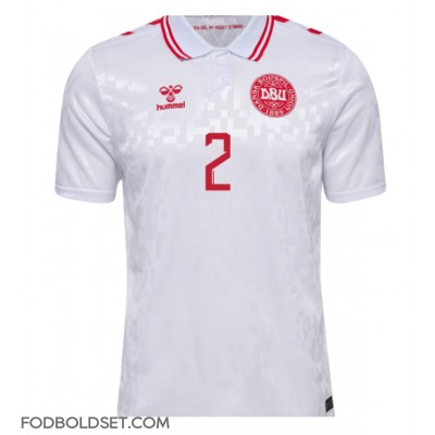 Danmark Joachim Andersen #2 Udebanetrøje EM 2024 Kortærmet Danmark Joachim Andersen #2 Udebanetrøje EM 2024 Kortærmet